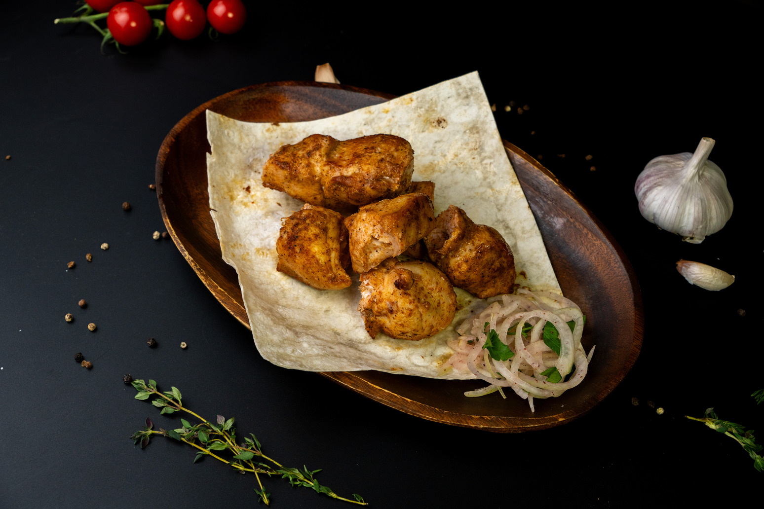 Шашлык из куриного филе